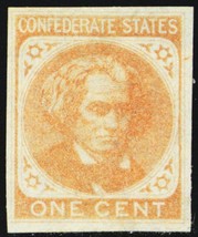 14a, Mint XF NH Deep Orange 1¢ Confederate Stamp * Stuart Katz - £199.83 GBP
