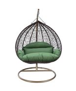 LeisureMod Outdoor Hanging Egg Swing Chair with Stand - Durable Brown Fr... - $1,022.14