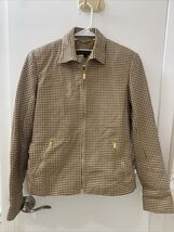**Ralph Lauren 100% lamb leather houndstooth jacket quiet luxury western... - $247.50