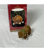 &quot;Son&quot; Hallmark Keepsake Ornament 1999 Open Box Bear on wheels - $11.66