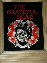 Grateful Dead Foil Skull Logo Roses Under Glass Framed - £241.10 GBP