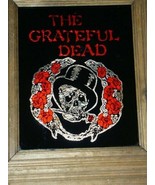 Grateful Dead Foil Skull Logo Roses Under Glass Framed - £235.98 GBP