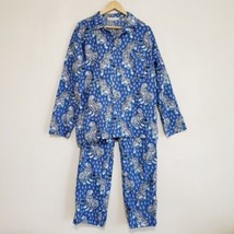 PrintFresh Pajamas Shirt Top Pants Set Tiger Blue Mens Small Print Fresh - $78.16
