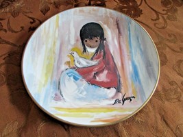 GORHAM COLLECTOR PLATE THE WHITE DOVE BY DE GRAZIA 1977 LTD ED 10-5/8&quot;  - $147.53 MXN