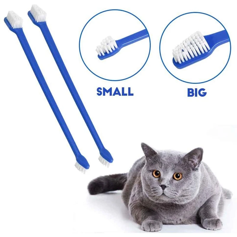 House Home 50 Piece Cat Dog Pet Toothbrush Set Double Headed Convenient  Finger  - $54.00