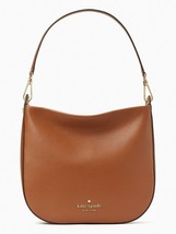 NWB Kate Spade Lexy Shoulder Bag Brown Leather Large Hobo K4659 $399 Gift Bag FS - £146.39 GBP