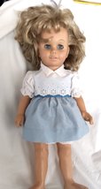  1998 Reproduction Mattel Blond Chatty Cathy Blue Sundress works - $39.99