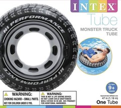 new Intex Inflatable 45inch MONSTER TRUCK TUBE Swimming Pool River Float... - $15.74