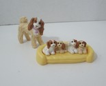 Fisher Price Loving Family Dollhouse Pets Dog Cocker Spaniel Mom Puppies... - £15.65 GBP