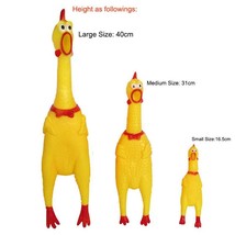 Screaming Chicken Pets Dog Toys Squeeze Squeaky Sound Funny Toy Safety R... - £2.17 GBP