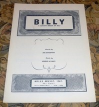 Billy (I Always Dream of Bill) Sheet Music - Betty Grable, Kathy Linden - £10.02 GBP