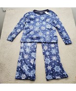 Nautica 2 Piece Pajama Set Womens XS Multi Snowflake Fleece Cozy Warm Sl... - $27.73