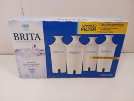 Brita Water Pitcher Replacement 4 Pack Filters 40 Gallon Refill Brand New Sealed - £15.81 GBP