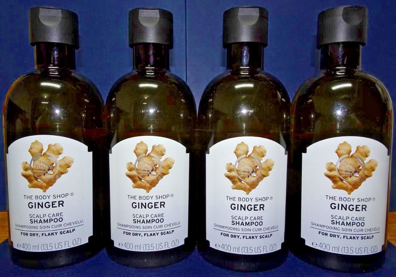 Three pack: The Body Shop Bodyshop Ginger Scalp Care Shampoo 400ml 13.5fl oz x3 - $120.00