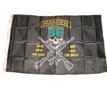 Ranger Mess with the Best Die Like the Rest Black 3&#39;x5&#39; Polyester Flag w... - £7.09 GBP