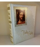 Holy Bible Faux Leather Gold Oversize New American Fireside Family Ed Ca... - £31.85 GBP