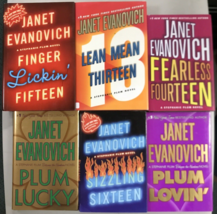 Janet Evanovich Lean Mean Thirteen Finger Lickin Fifteen Fearless Fourteen Pl X6 - £22.56 GBP