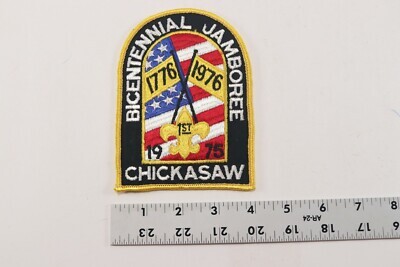 LARGE 1975 Chickasaw Bicentennial Jamboree Boy Scouts of America BSA Patch Item image 4
