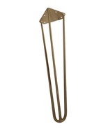 Premium 3 Rod Hairpin Legs 1/2&quot; Diameter Brass - Set of 4 - 16&quot; Tall - £94.26 GBP