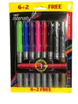 Bic Intensity Permanent Markers 8 Total Assorted Colors - £11.66 GBP