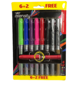 Bic Intensity Permanent Markers 8 Total Assorted Colors - £11.66 GBP