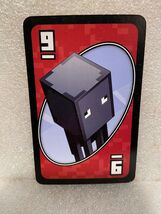 1 Minecraft Uno Replacement Red Squid #9 SINGLE CARD ONLY *Pre-Owned* BT - $7.99