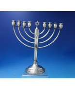 Judaica by Unknown Sterling Silver Menorah w/Star of David 11 1/2&quot; x 11&quot;... - $661.79 CAD