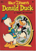 Walt Disney&#39;s Donald Duck Four Color Comic Book #356, Dell 1951 VERY FINE++ - £231.92 GBP