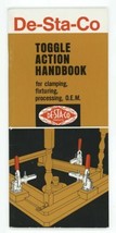 1970 De-Sta-Co Toggle Action Handbook Clamping Fixturing Advertising Catalog - £9.51 GBP