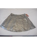 Women&#39;s Juniors Arizona Skater Skirt Silver Sequins Size MEDIUM NEW W Tags - $22.24