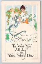 Pretty Woman Joy Your Year Day Davidson Family Long Pine NE Postcard A35 - £7.04 GBP