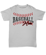 Mom T Shirt Baseball Mom Ash-U-Tee - £14.34 GBP