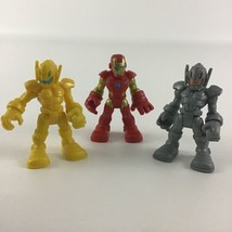 Marvel Super Hero Squad Iron Man Ultron Sentry Lot Mini 2.5&quot; Figures Hasbro - £15.53 GBP