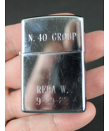 vintage Zippo lighter 1982 high polish &quot;N. 40 GROUP&quot; - $39.99