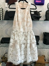 ALICE + OLIVIA Sheer Lace Sleeveless Halter Dress Style#C603586705 Sz 10... - $226.61