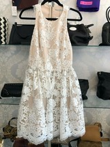 ALICE + OLIVIA Sheer Lace Sleeveless Halter Dress Style#C603586705 Sz 10... - £181.19 GBP