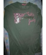Juicy Couture Famously Juicy long sleeved crewneck T-shirt Sz S - £18.11 GBP