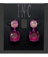 I.N.C Fuchsia Stone Drop Earring - $10.00