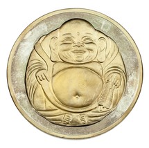 12oz Fine Silver Collectable Round Buddha/ Lotus Flower Design Two Tone Finish - £353.98 GBP