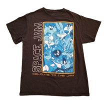 Space Jam A New Legacy Black Blue T-Shirt Tune Squad Looney Tunes M Bugs Bunny - £7.01 GBP