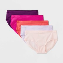 All In Motion Girls 5 Pack Microfiber Hipster Panties LARGE (10-12) Soli... - $15.99