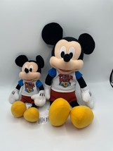 Disneyland Parks Pixar Pier Mickey Mouse 14” 10&quot; Stuffed Toy Plush Doll Lot of 2 - £11.13 GBP