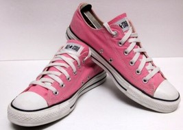 Converse All Star Classic LO-CUT Pink Canvas Sneakers Unisex Mens 8 Wo&#39;s 10 Euc - £30.18 GBP