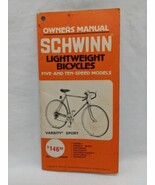 Vintage 1979 Schwinn Lightweight Bicycles Owners Manual - $13.37