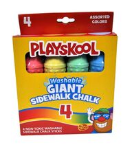 Playskool Washable Giant Sidewalk Chalk 4 Count - $10.95