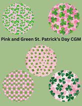 Pink and Green St. Patrick's Day CGM Patches, Dexcom G7, Libre 3, Omnipo... - $12.99