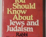 What You Should Know About Jews And Judaism Rabbi Yechiel Eckstein Paper... - £7.88 GBP