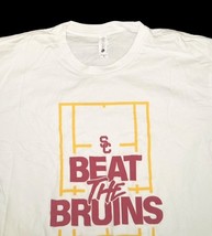 USC Trojans Beat the Bruins T-Shirt White NCAA Rivalry Tee Mens Medium image 3