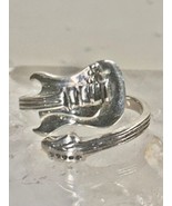 Guitar ring Wrap around band size 9 sterling silver women girls - $47.52