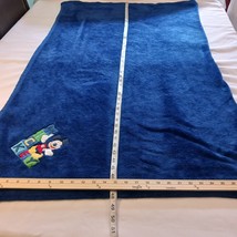 Disney Collection Mickey Mouse Throw Blue Blanket Measured Size 48x62 image 3